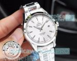 Omega Seamaster Aqua Terra 150 White Face Stainless Steel Copy Watch